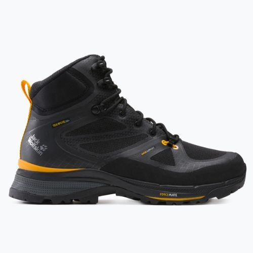 Buty trekkingowe męskie Jack Wolfskin Force Trekker Texapore Mid black/burly yellow