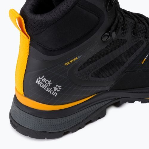 Buty trekkingowe męskie Jack Wolfskin Force Trekker Texapore Mid black/burly yellow
