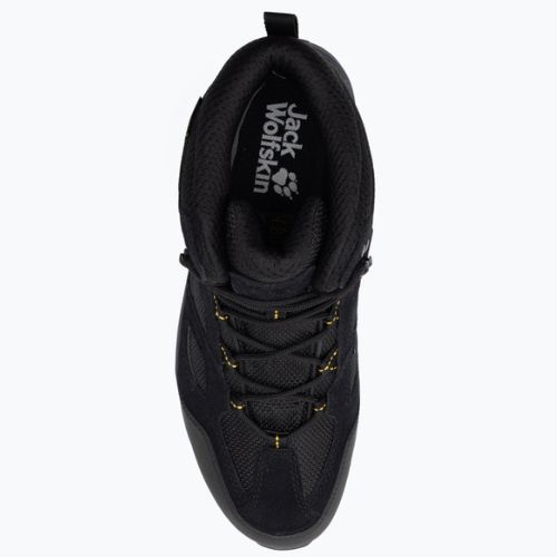 Buty trekkingowe męskie Jack Wolfskin Vojo 3 Texapore Mid black/burly yellow