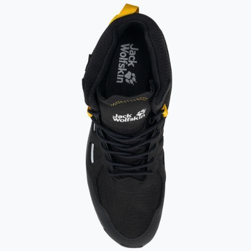 Buty trekkingowe męskie Jack Wolfskin Woodland 2 Texapore Mid black/burly yellow xt