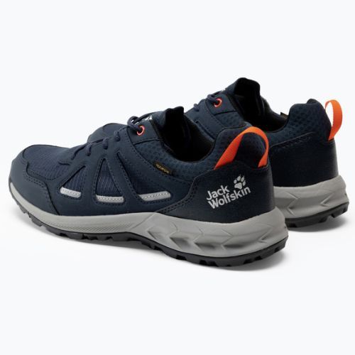 Buty trekkingowe męskie Jack Wolfskin Woodland 2 Texapore Low dark blue/red