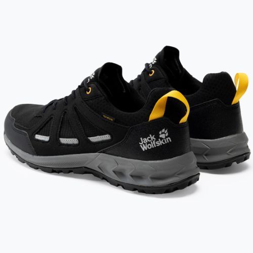 Buty trekkingowe męskie Jack Wolfskin Woodland 2 Texapore Low black/burly yellow xt
