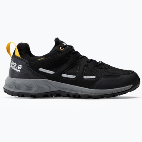 Buty trekkingowe męskie Jack Wolfskin Woodland 2 Texapore Low black/burly yellow xt