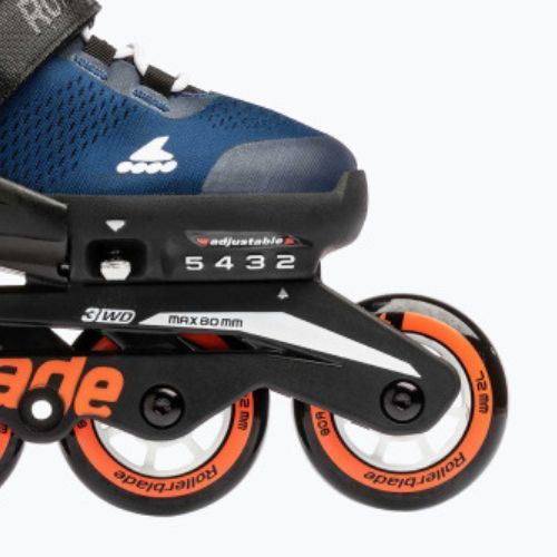 Rolki dziecięce Rollerblade Microblade Jr midnight blue/warm orange