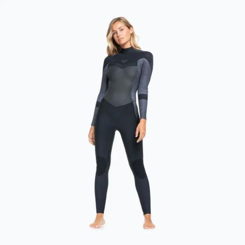 Pianka do pływania damska ROXY 4/3 mm Syncro Back Zip GBS jet/black