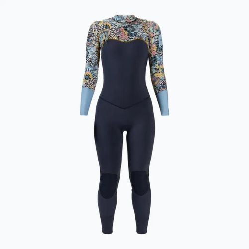 Pianka do pływania damska ROXY 3/2 mm Marine Bloom Front Zip GBS dark navy/allure/sulphur
