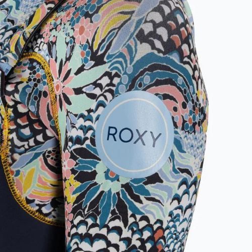 Pianka do pływania damska ROXY 3/2 mm Marine Bloom Front Zip GBS dark navy/allure/sulphur