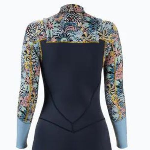 Pianka do pływania damska ROXY 3/2 mm Marine Bloom Front Zip GBS dark navy/allure/sulphur