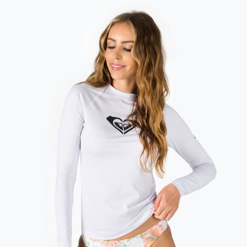 Longsleeve do pływania damski ROXY Whole Hearted bright white