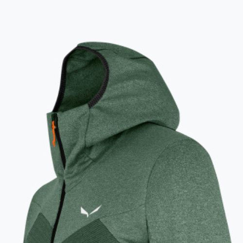 Bluza trekkingowa męska Salewa Puez Melange PL FZ Hoody raw green melange