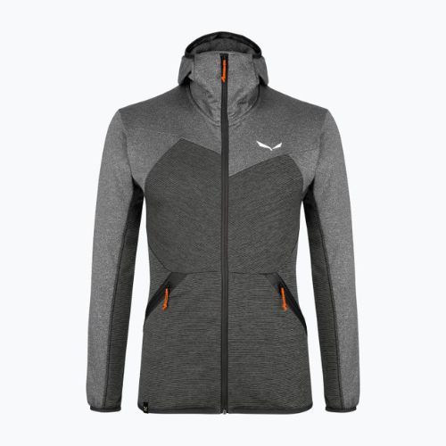 Bluza trekkingowa męska Salewa Puez Melange PL FZ Hoody black out melange