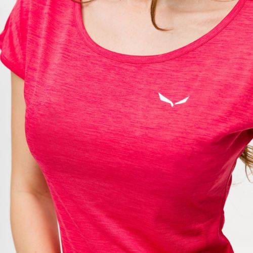 Koszulka damska Salewa Puez Melange Dry rose red melange