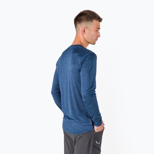 Longsleeve trekkingowy męski Salewa Puez Melange Dry dark denim melange