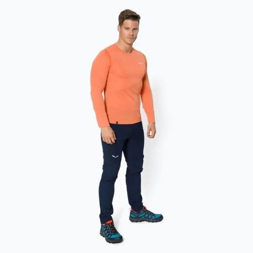Longsleeve trekkingowy męski Salewa Pedroc 2 Dry red orange melange