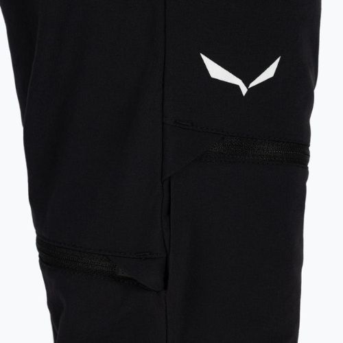 Spodnie softshell dziecięce Salewa Agner DST 2/1 black out
