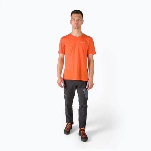 Koszulka trekkingowa męska Salewa Alpine Hemp Logo red/orange