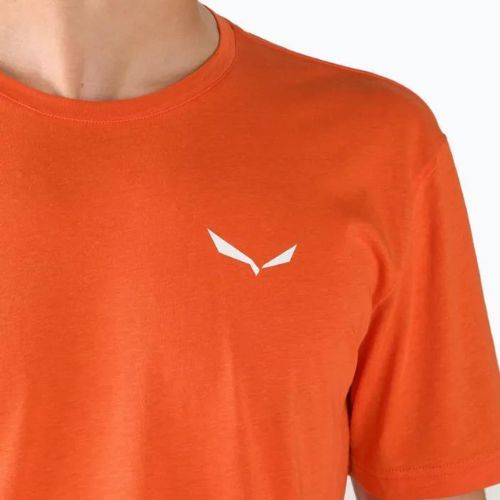 Koszulka trekkingowa męska Salewa Alpine Hemp Logo red/orange