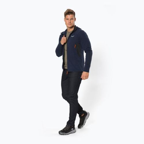 Bluza trekkingowa męska Salewa Lavaredo Hemp Hooded navy blazer