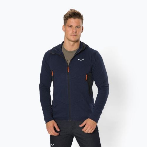 Bluza trekkingowa męska Salewa Lavaredo Hemp Hooded navy blazer