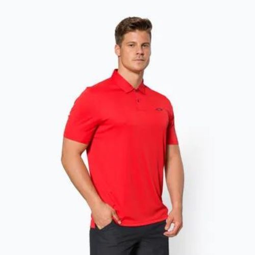 Koszulka polo męska Oakley Icon TN Protect RC red line