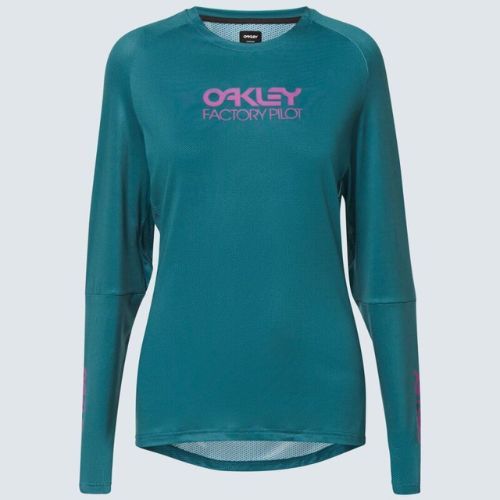 Longsleeve rowerowy damski Oakley WMNS Factory Pilot bayberry