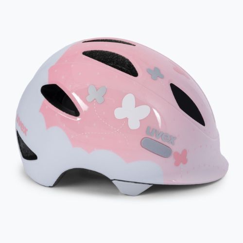 Kask rowerowy dziecięcy UVEX Oyo Style butterfly pink