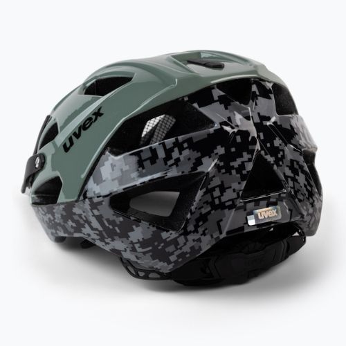 Kask rowerowy UVEX Quatro pixelcamo olive
