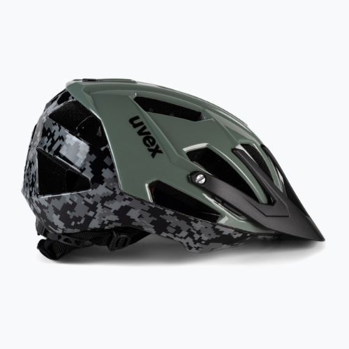Kask rowerowy UVEX Quatro pixelcamo olive
