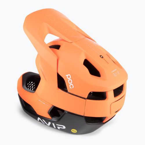 Kask rowerowy POC Otocon Race MIPS fluorescent orange avip/uranium black matt