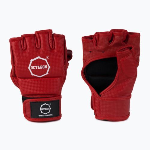 Rękawice grapplingowe Octagon Kevlar MMA red