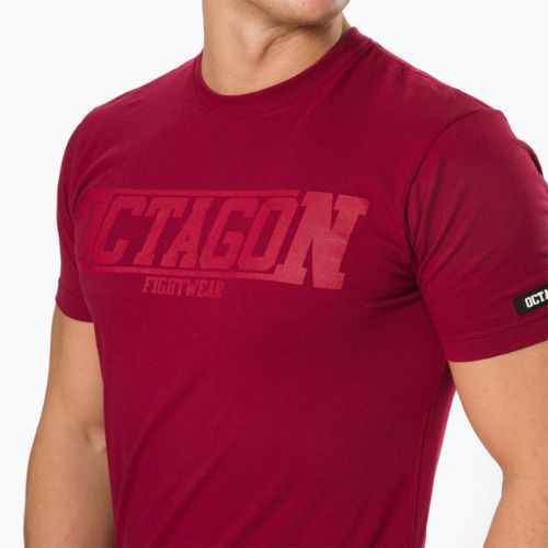 Koszulka męska Octagon Fight Wear burgund