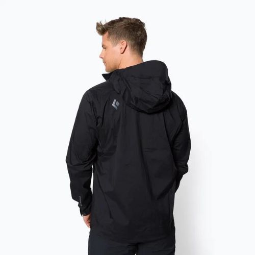 Kurtka przeciwdeszczowa męska Black Diamond Stormline Stretch black
