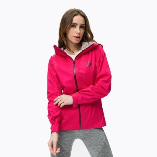 Kurtka przeciwdeszczowa damska Black Diamond Stormline Stretch pomegranate