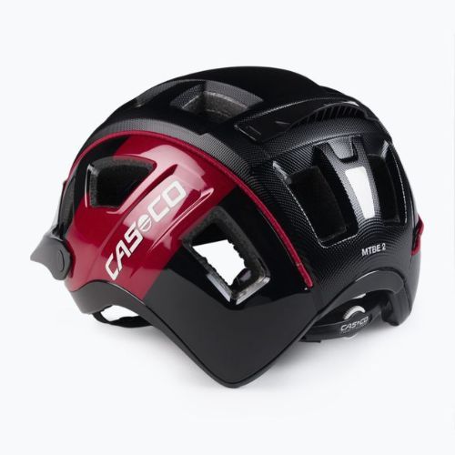 Kask rowerowy CASCO MTBE 2 black/red matt