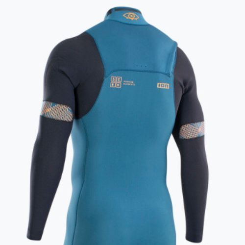 Pianka do pływania męska ION Seek Amp 5/4 mm Front Zip petrol