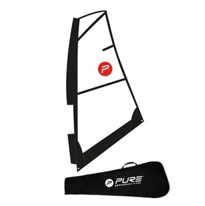 Deska z żaglem WindSUP Pure4Fun Wind SUP black/white/red/grey