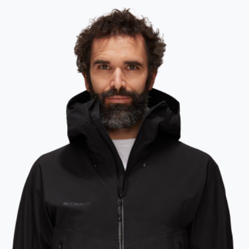 Kurtka przeciwdeszczowa męska Mammut Crater HS Hooded black