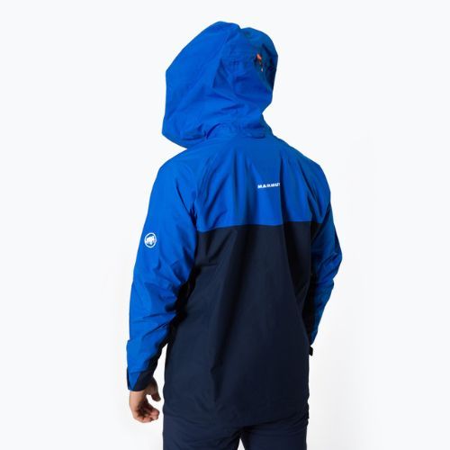 Kurtka przeciwdeszczowa męska Mammut Crater HS Hooded marine ice