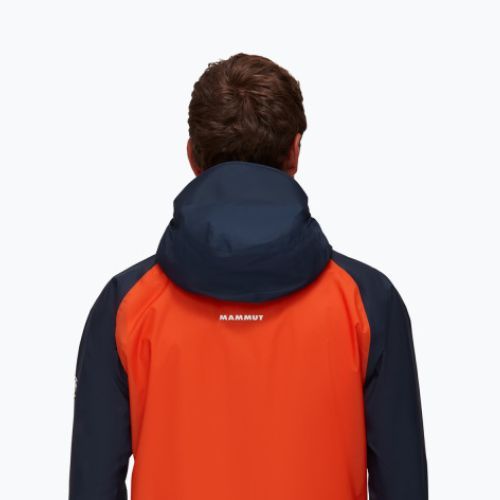Kurtka przeciwdeszczowa męska Mammut Kento Light HS hot red marine