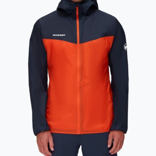 Kurtka przeciwdeszczowa męska Mammut Kento Light HS hot red marine
