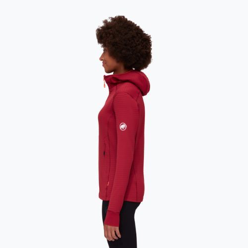 Bluza trekkingowa damska Mammut Aconcagua Light ML Hooded blood red