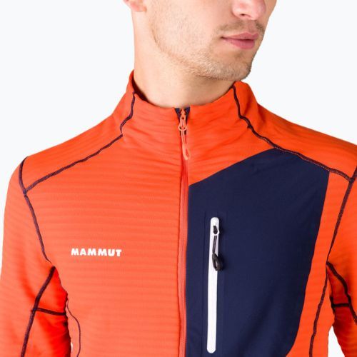 Bluza trekkingowa męska Mammut Aconcagua Light ML Hooded hot red marine