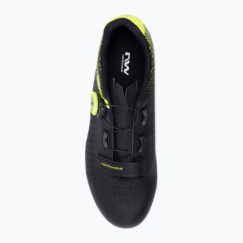 Buty szosowe męskie Northwave Core Plus 2 black/yellow fluo