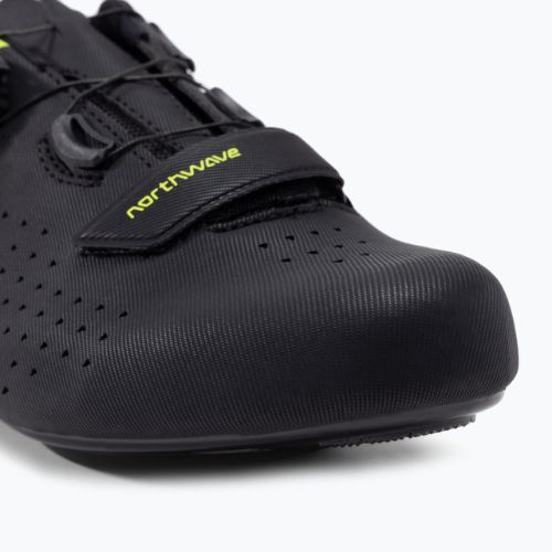 Buty szosowe męskie Northwave Core Plus 2 black/yellow fluo