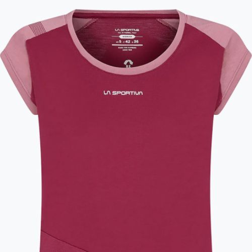 Koszulka wspinaczkowa damska La Sportiva Hold red plum blush