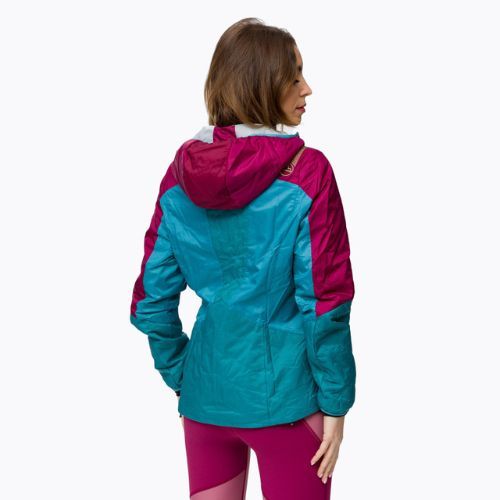 Kurtka hybrydowa damska La Sportiva Across Primaloft red plum topaz
