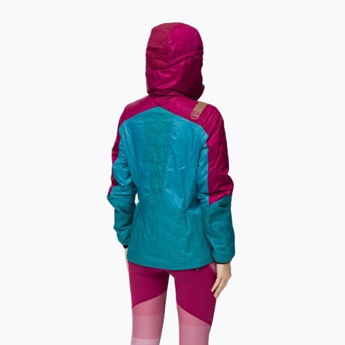 Kurtka hybrydowa damska La Sportiva Across Primaloft red plum topaz
