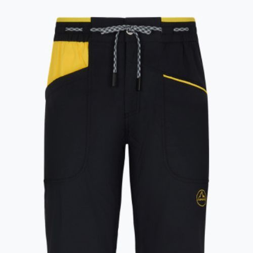 Spodnie wspinaczkowe męskie La Sportiva Talus black/yellow