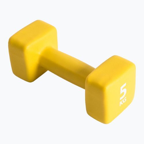Hantel neoprenowy 5 kg Pure2Improve żółty P2I201430