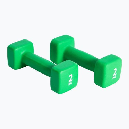 Hantle neoprenowe 2 kg Pure2Improve zielone P2I201400